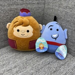 Disney Squishmallow ABU & GENIE with Tags Plush Stuffed Animals